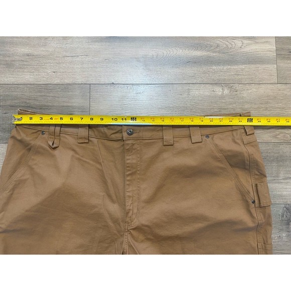 Duluth Trading Flex Fire Hose Mens 48 Beige Outdoor Workwear Casual Cargo Shorts - Picture 7 of 9